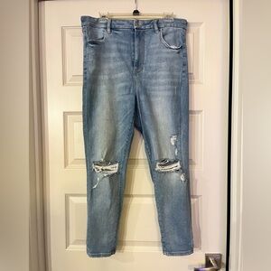 American Eagle Outfitters High Rise Light Blue Skinny Jeans